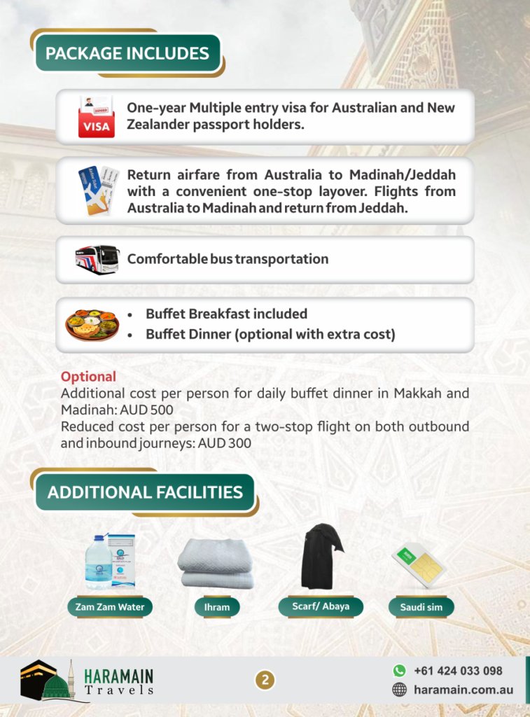 umrah package includes
