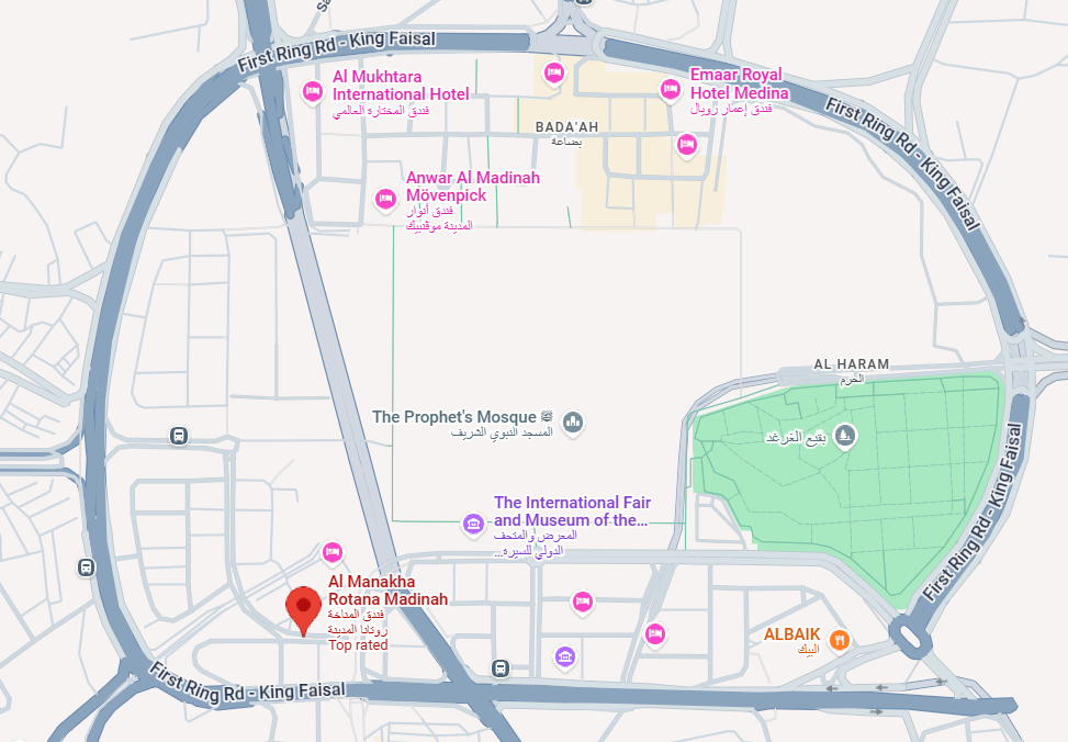 Al Manakha Rotana Location Map